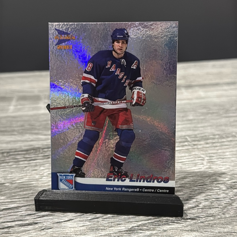 McDonald’s | 2002-03 Pacific Prism Platinum #27: New York Rangers: Eric Lindros